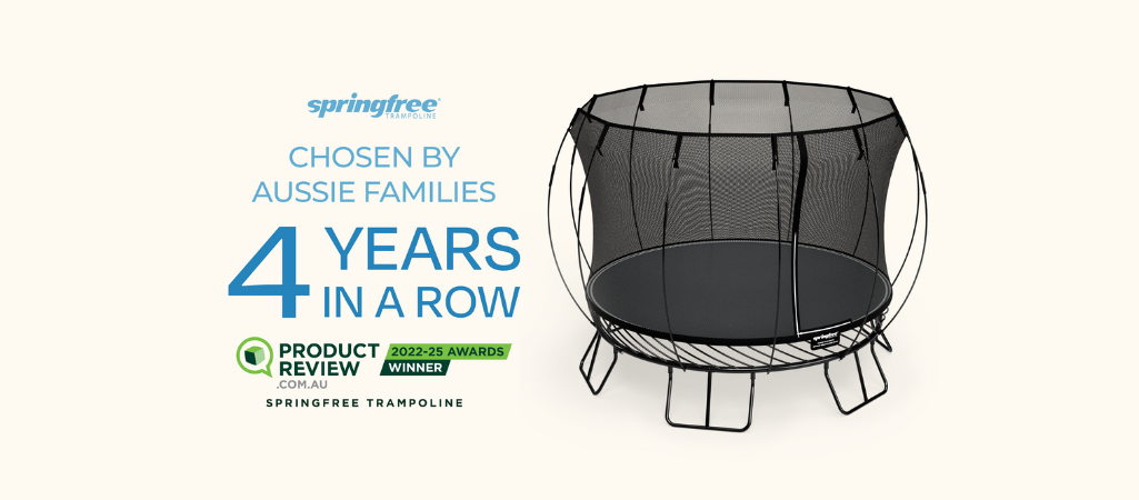 Springfree Trampoline Wins ProductReview.com.au Award for 4th Consecutive Year