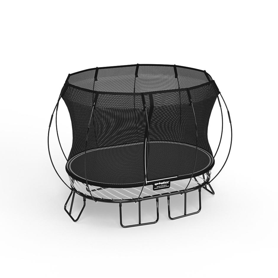 Compact Oval Trampoline