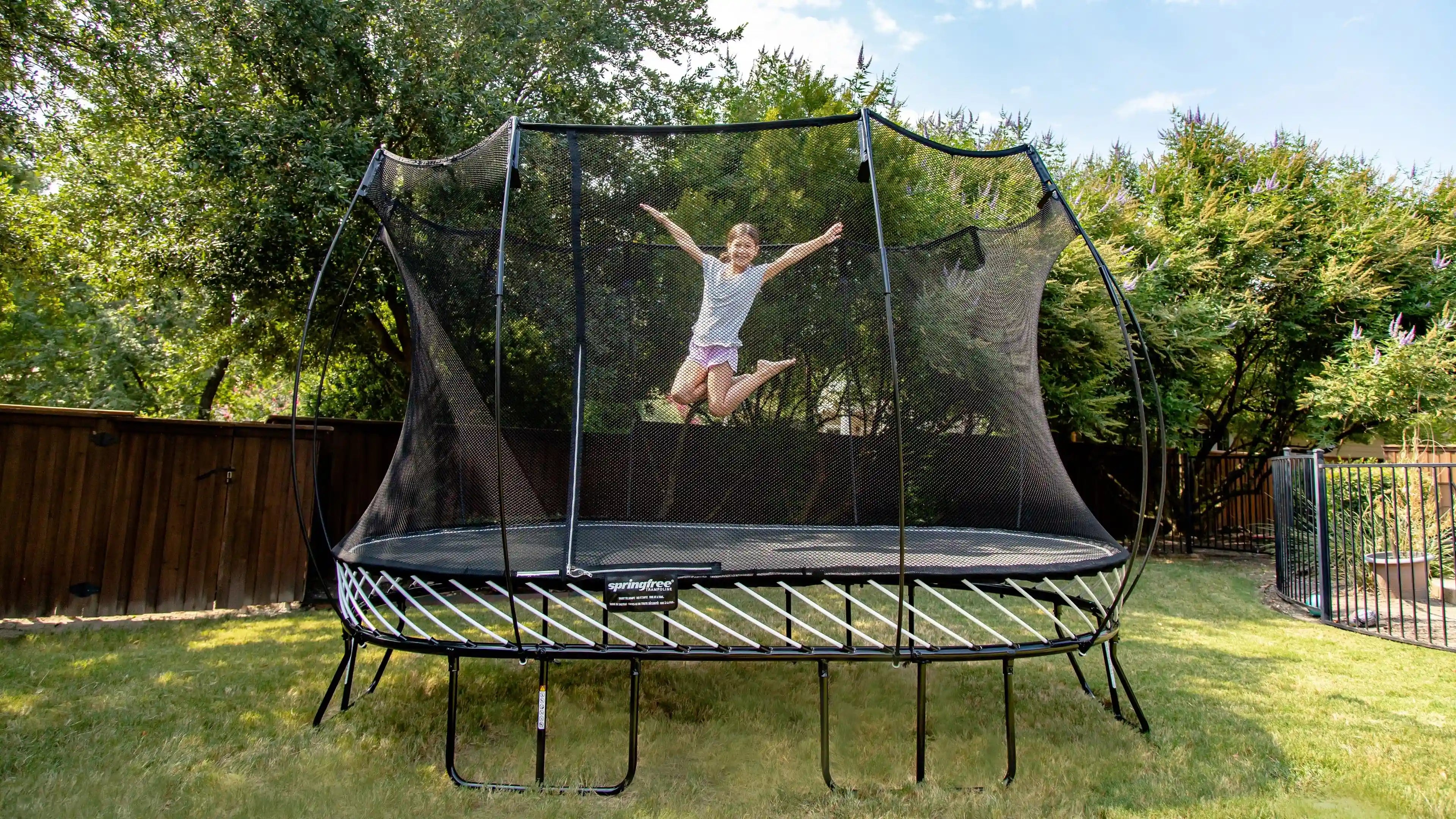 Large Oval 2.4m x 4m Springless Trampoline by Springfree®