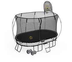 Large Oval Trampoline / Pure Black