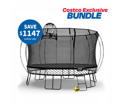 Jumbo Round Trampoline / Pure Black