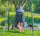 Single Swing Set with Hanging Tent Swing