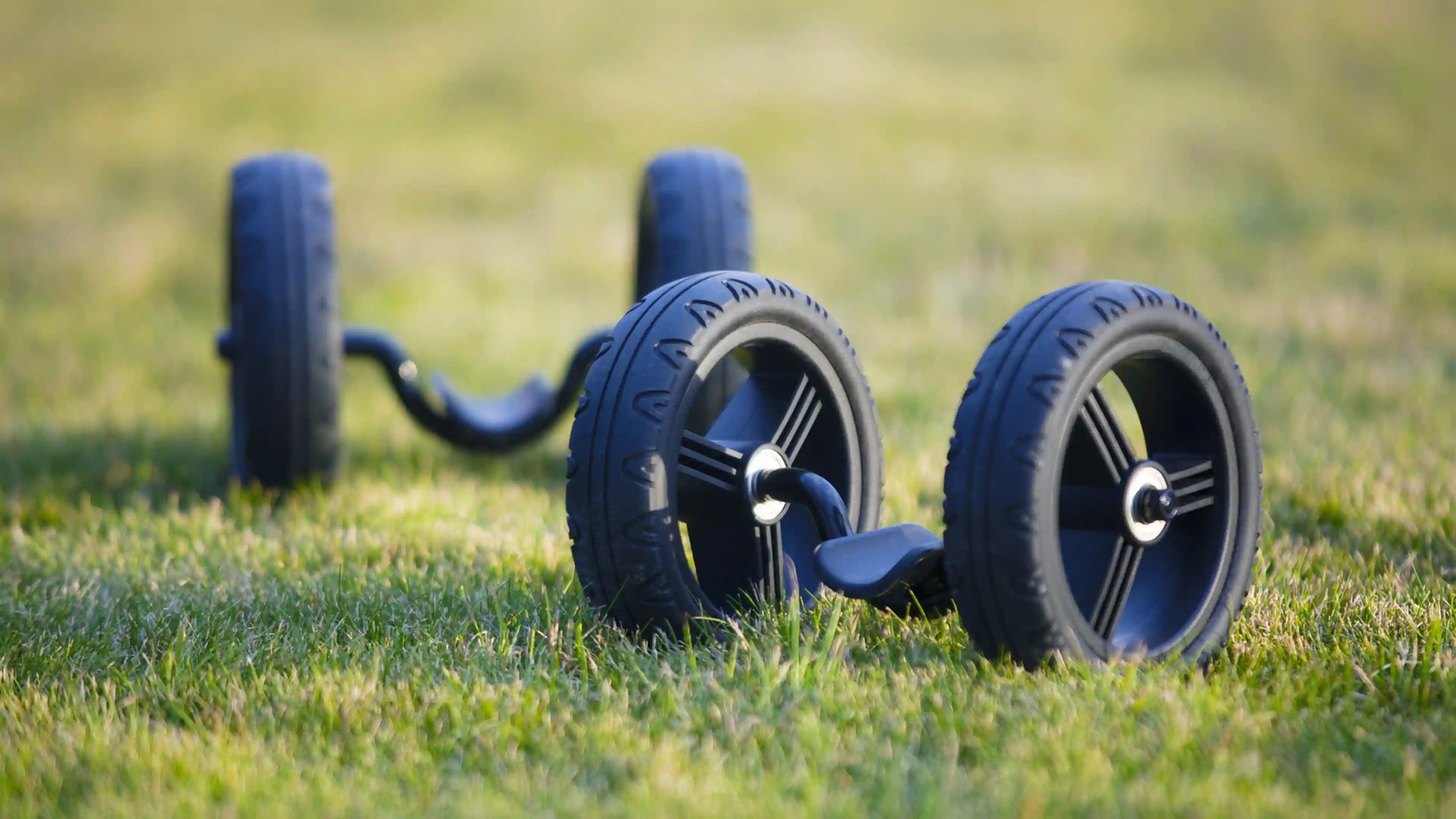 pair of shifting wheels on the grass